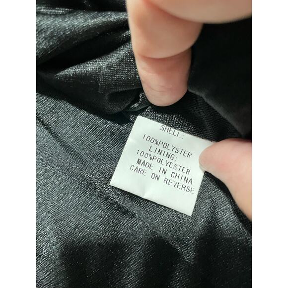 NWT WDNY Women's Size 1X Plus Pleated Midi Skirt Silver Metallic - Picture 10 of 12